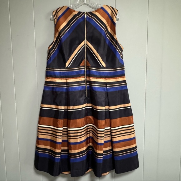 DRESS BARN Chevron Stripe Sleeveless Fit and Flare Dress Multicolor Size 20W - Picture 2 of 10